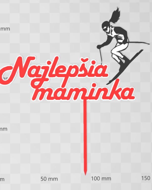 Najlepšia maminka lyžiarka