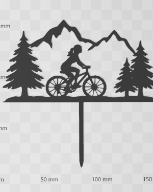 Žena na bicykli